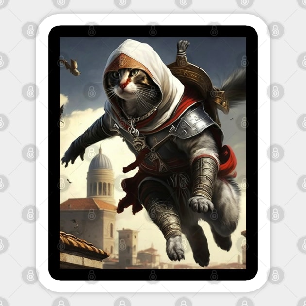 Cat assassin Sticker by Geek Culture